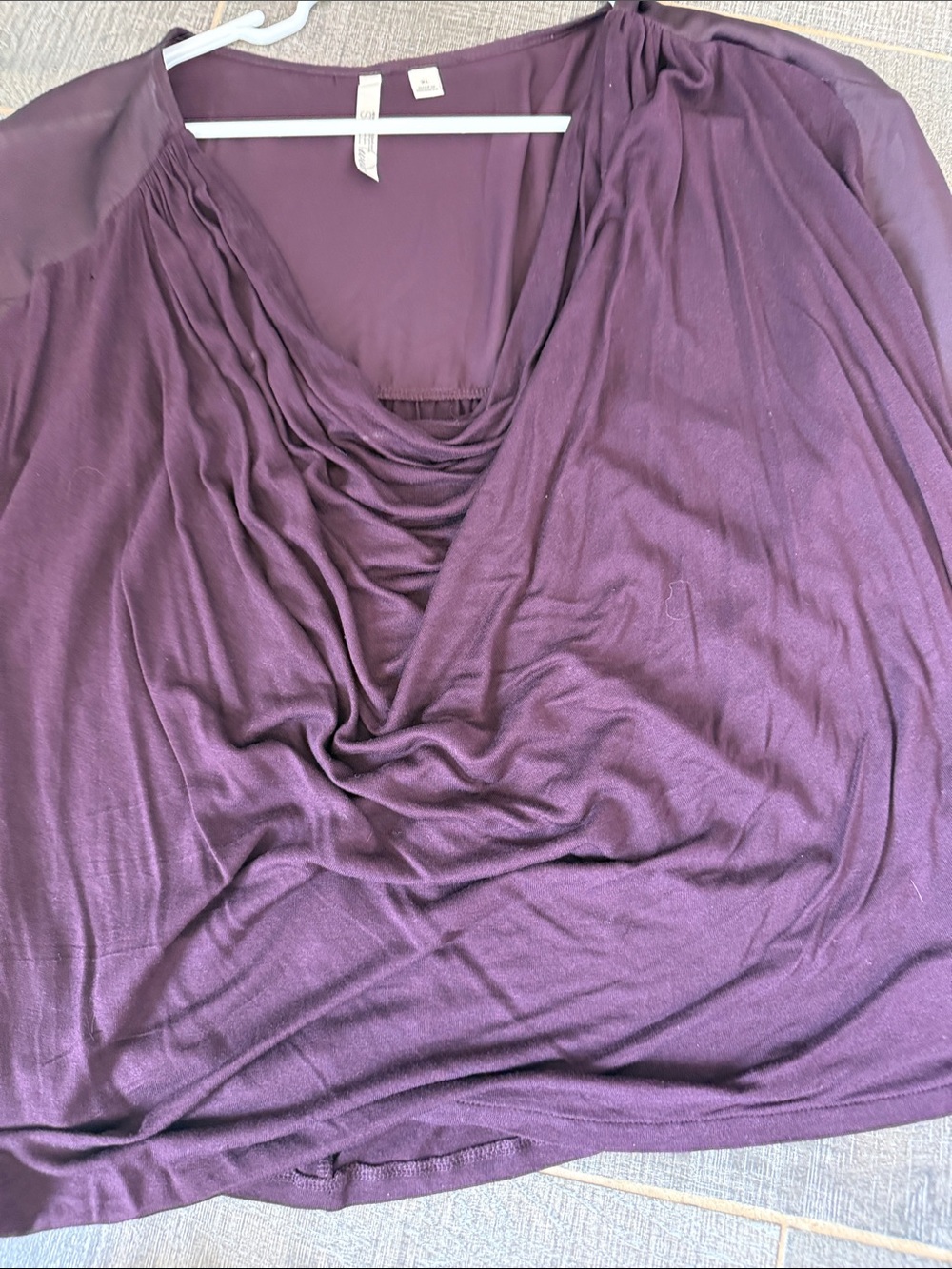 New York & Company Plum Sleeveless Shell Top